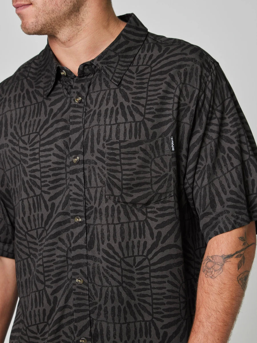 Camisa Manga Corta Quiver Gris Toke
