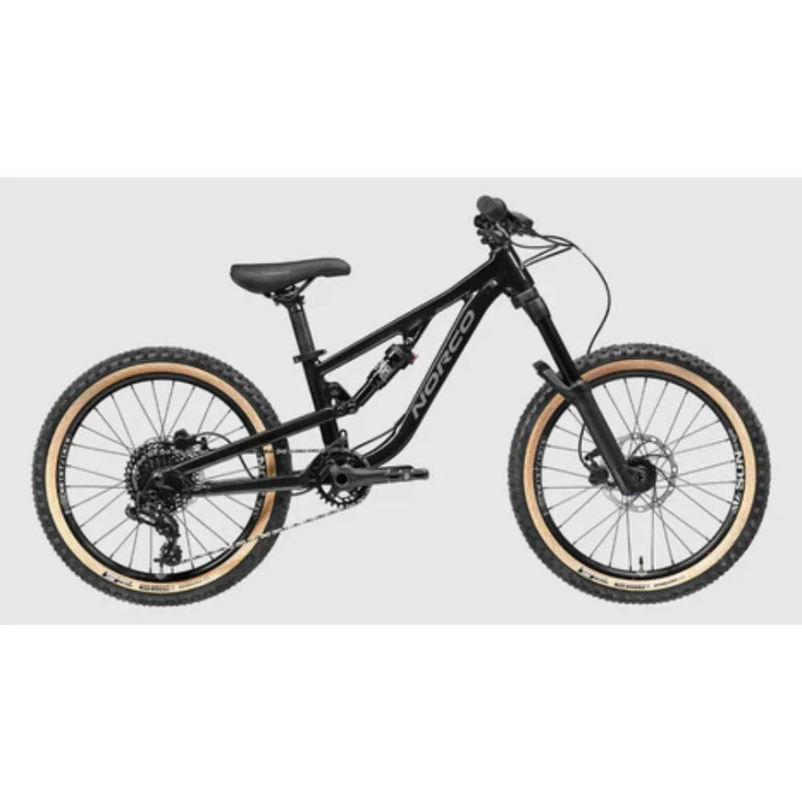 BICICLETA NIÑO FLUID FS 2.2 ARO 20" NEGRO/GRIS NORCO