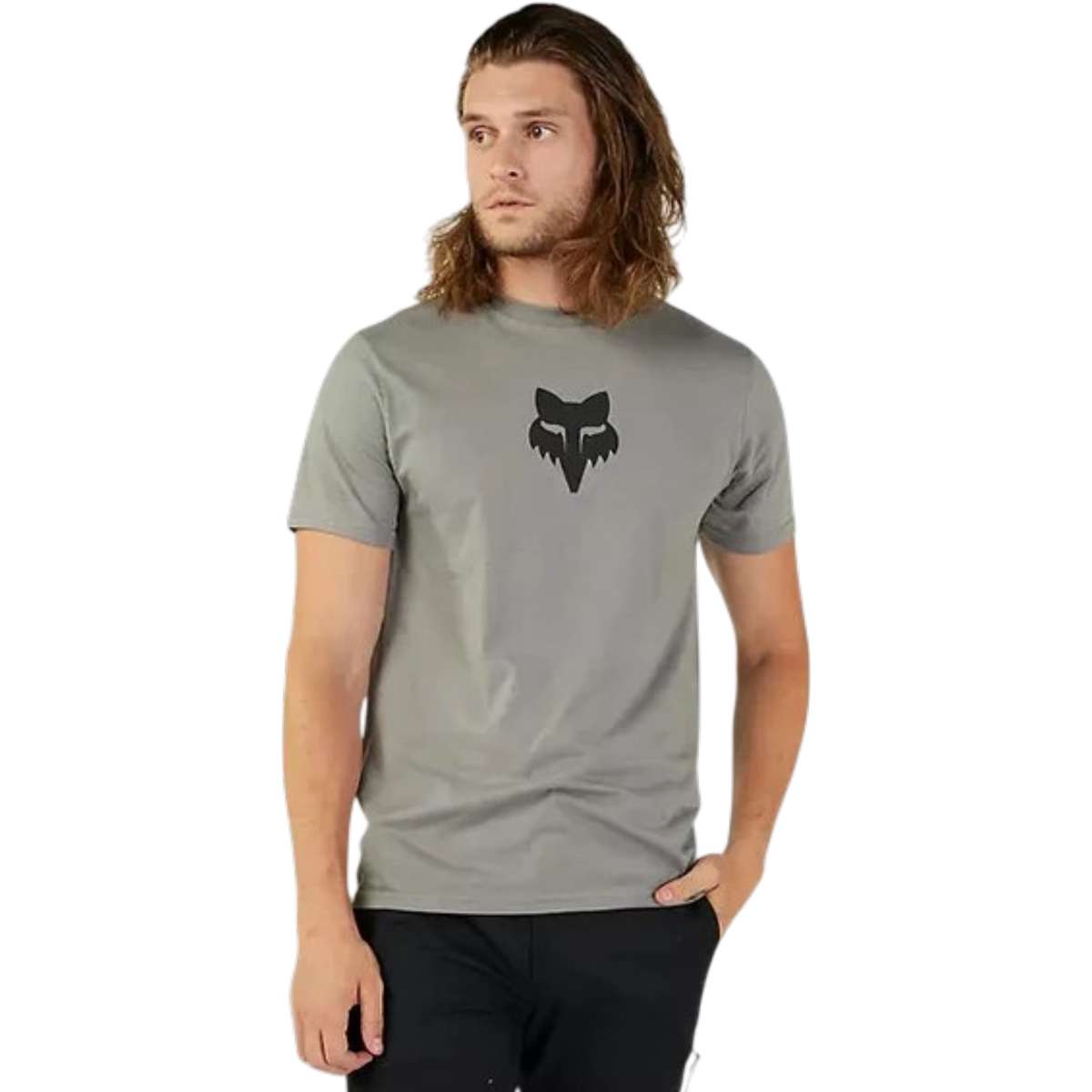 Polera Lifestyle Fox Head Premium Gris Fox