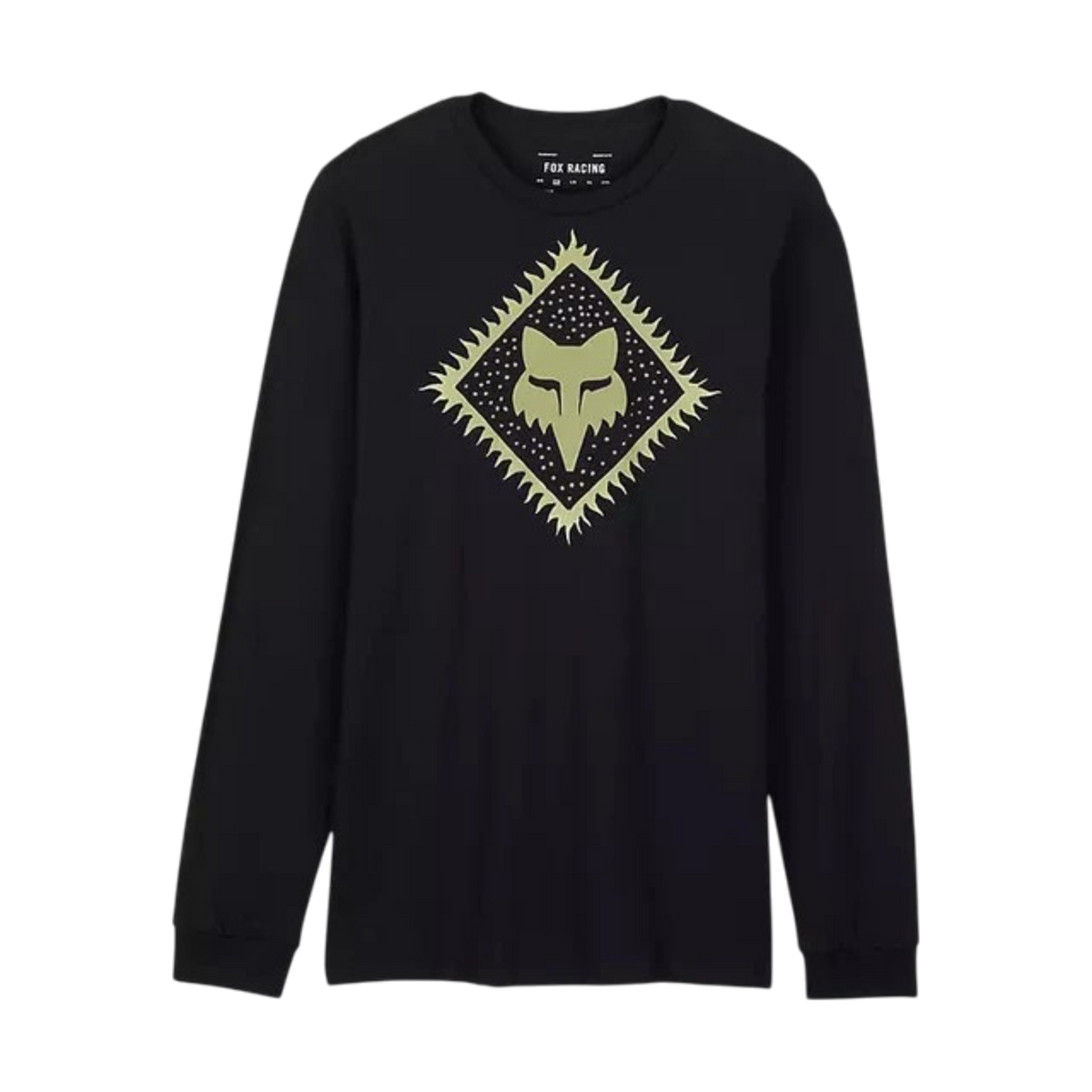 Polera Lifestyle Leo Premium Manga Larga Negro Fox