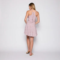 Vestido Reef Women Soft Pink Flowers Buttons