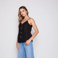 Blusa Pabilo Reef Women Black Buttons