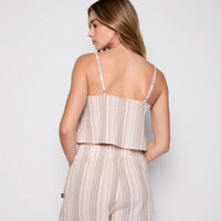 Blusa Crop Pabilo Reef Women Light Pink Multicolor
