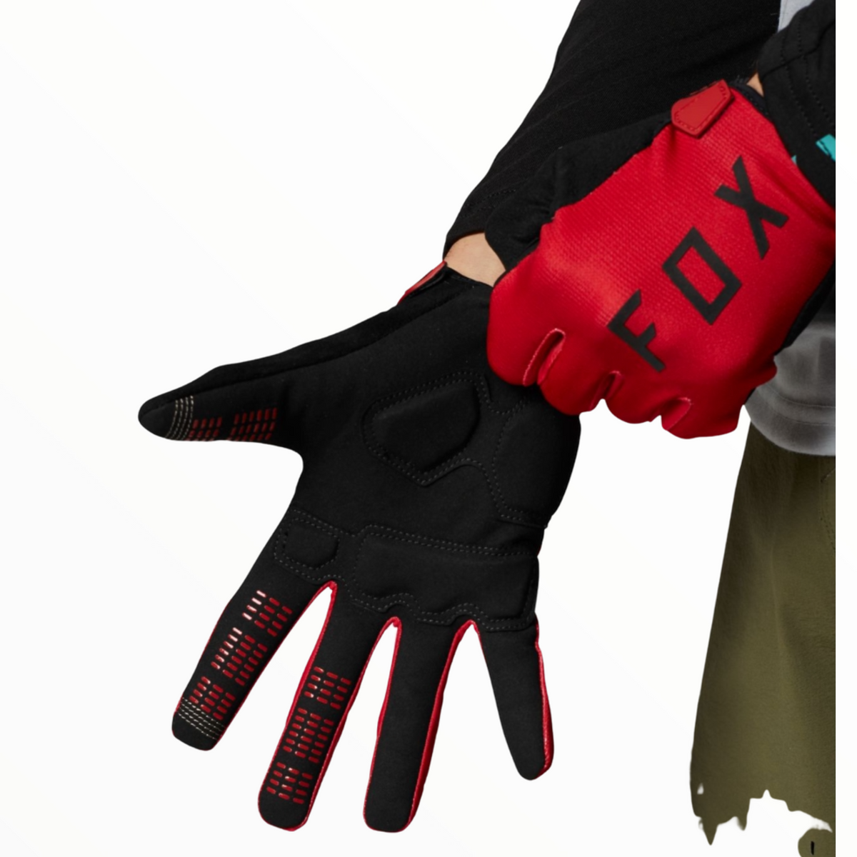 GUANTES BICICLETA RANGER GEL ROJO